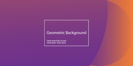 Geometric background. Minimal abstract cover design. Creative colorful wallpaper. Trendy gradient poster. Vector illustration.のイラスト素材