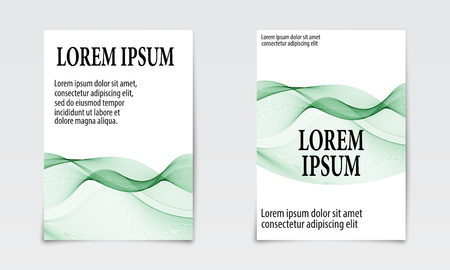 Cover set abstract design. Liquid wave background. Flow shapes vector.のイラスト素材
