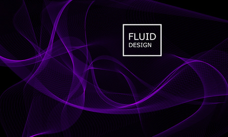Flow shapes design. Liquid wave background. Abstract 3d flow shape.のイラスト素材
