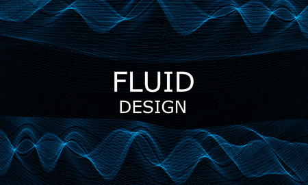 Flow shapes design. Liquid wave background. Abstract 3d flow shape.のイラスト素材