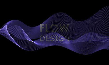 Flow shapes design. Liquid wave background. Abstract 3d flow shape.のイラスト素材
