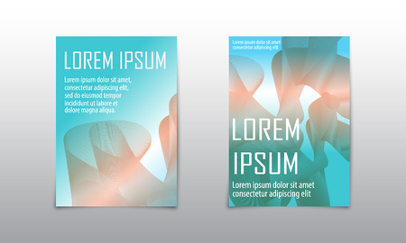 Cover set abstract design. Liquid wave background. Flow shapes vector.のイラスト素材
