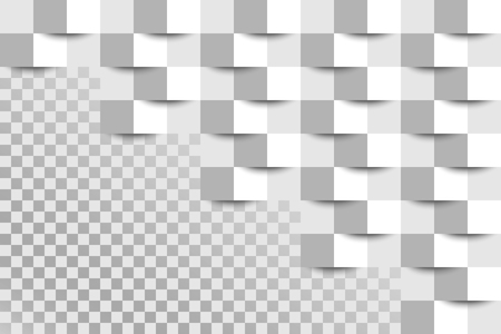 Abstract background. White geometric texture. Square pattern. 3d paper cover book. Vector illustration. Cover design.のイラスト素材