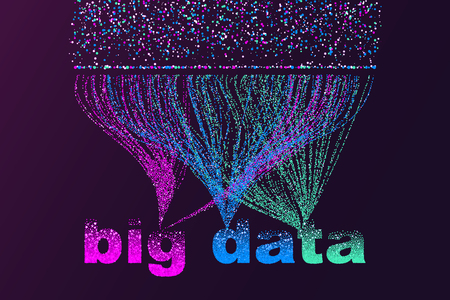 Big data visualization network. Futuristic infographics, 3d wave, virtual flow, digital sound,...