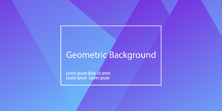 Geometric background. Minimal abstract cover design. Creative colorful wallpaper. Trendy gradient poster. Vector illustration.のイラスト素材