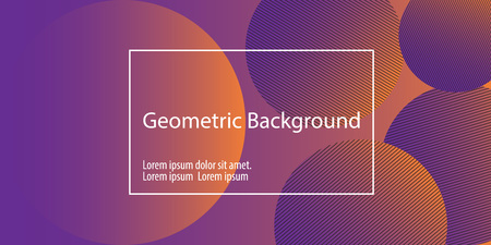 Geometric background. Minimal abstract cover design. Creative colorful wallpaper. Trendy gradient poster. Vector illustration.のイラスト素材