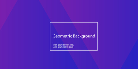 Geometric background. Minimal abstract cover design. Creative colorful wallpaper. Trendy gradient poster. Vector illustration.のイラスト素材