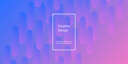 Geometric background. Minimal abstract cover design. Creative colorful wallpaper. Trendy gradient poster. Vector illustration.のイラスト素材