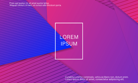 Geometric background. Minimal abstract cover design. Creative colorful wallpaper. Trendy gradient poster. Vector illustration.のイラスト素材