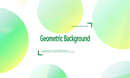 Geometric background. Minimal abstract cover design. Creative colorful wallpaper. Trendy gradient poster. Vector illustration.のイラスト素材