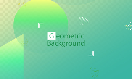 Geometric background. Minimal abstract cover design. Creative colorful wallpaper. Trendy gradient poster. Vector illustration.のイラスト素材
