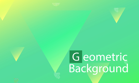 Geometric background. Minimal abstract cover design. Creative colorful wallpaper. Trendy gradient poster. Vector illustration.のイラスト素材