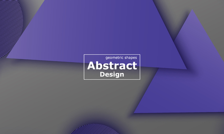 Geometric background. Material design. Minimal abstract cover. Creative colorful wallpaper. Trendy gradient poster. Vector illustration.のイラスト素材