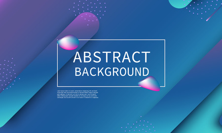 Fluid shapes composition. Modern abstract cover design. Creative colorful wallpaper. Trendy gradient poster. Vector illustration.のイラスト素材