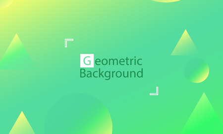 Geometric background. Minimal abstract cover design. Creative colorful wallpaper. Trendy gradient poster. Vector illustration.のイラスト素材