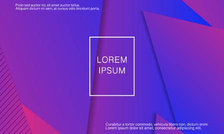 Geometric background. Minimal abstract cover design. Creative colorful wallpaper. Trendy gradient poster. Vector illustration.のイラスト素材
