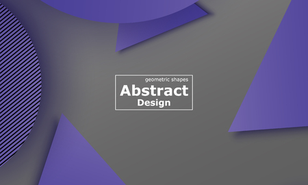Geometric background. Material design. Minimal abstract cover. Creative colorful wallpaper. Trendy gradient poster. Vector illustration.のイラスト素材
