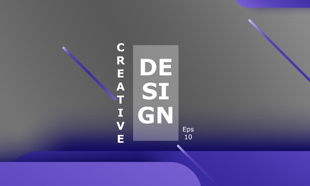 Geometric background. Material design. Minimal abstract cover. Creative colorful wallpaper. Trendy gradient poster. Vector illustration.のイラスト素材