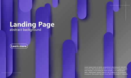 Website landing page. Material design. Minimal abstract cover. Creative colorful wallpaper. Trendy gradient poster. Vector illustration.のイラスト素材