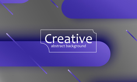 Geometric background. Material design. Minimal abstract cover. Creative colorful wallpaper. Trendy gradient poster. Vector illustration.のイラスト素材