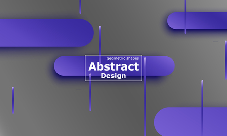 Geometric background. Material design. Minimal abstract cover. Creative colorful wallpaper. Trendy gradient poster. Vector illustration.のイラスト素材