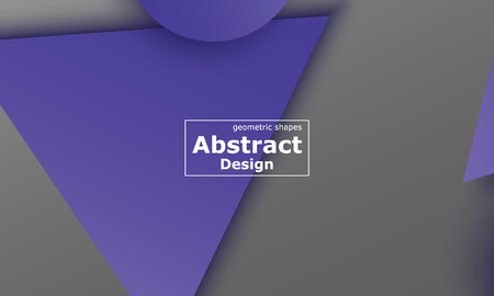 Geometric background. Material design. Minimal abstract cover. Creative colorful wallpaper. Trendy gradient poster. Vector illustration.のイラスト素材
