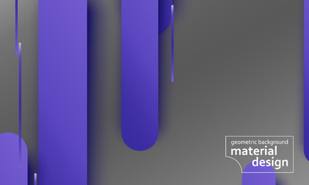 Geometric background. Material design. Minimal abstract cover. Creative colorful wallpaper. Trendy gradient poster. Vector illustration.のイラスト素材