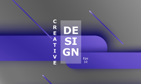 Geometric background. Material design. Minimal abstract cover. Creative colorful wallpaper. Trendy gradient poster. Vector illustration.のイラスト素材