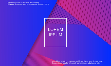 Geometric background. Minimal abstract cover design. Creative colorful wallpaper. Trendy gradient poster. Vector illustration.のイラスト素材