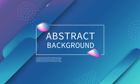 Fluid shapes composition. Modern abstract cover design. Creative colorful wallpaper. Trendy gradient poster. Vector illustration.のイラスト素材