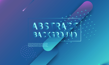 Fluid shapes composition. Modern abstract cover design. Creative colorful wallpaper. Trendy gradient poster. Vector illustration.のイラスト素材