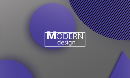 Geometric background. Material design. Minimal abstract cover. Creative colorful wallpaper. Trendy gradient poster. Vector illustration.のイラスト素材