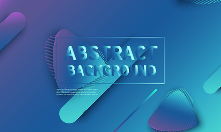 Fluid shapes composition. Modern abstract cover design. Creative colorful wallpaper. Trendy gradient poster. Vector illustration.のイラスト素材