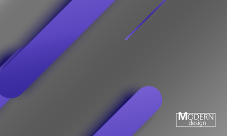 Geometric background. Material design. Minimal abstract cover. Creative colorful wallpaper. Trendy gradient poster. Vector illustration.のイラスト素材