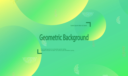 Geometric background. Minimal abstract cover design. Creative colorful wallpaper. Trendy gradient poster. Vector illustration.のイラスト素材