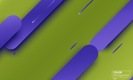 Geometric background. Material design. Minimal abstract cover. Creative colorful wallpaper. Trendy gradient poster. Vector illustration.のイラスト素材