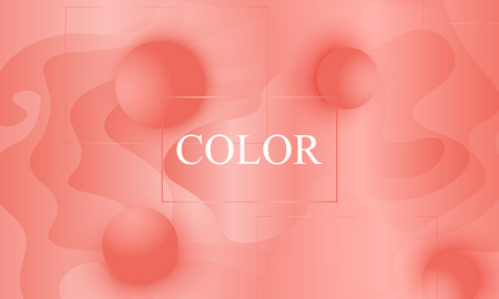 Coral color background. Fluid shapes pattern. Vector illustration. Colorful gradient.のイラスト素材