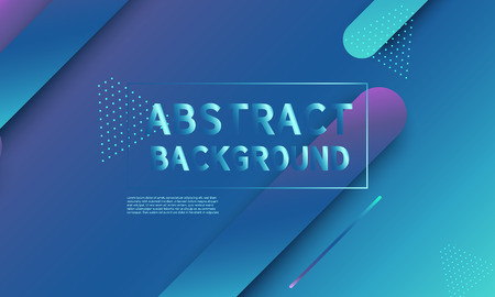 Fluid shapes composition. Modern abstract cover design. Creative colorful wallpaper. Trendy gradient poster. Vector illustration.のイラスト素材