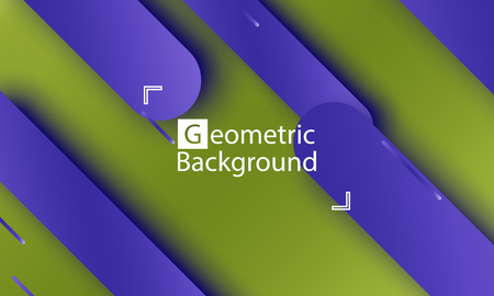 Geometric background. Material design. Minimal abstract cover. Creative colorful wallpaper. Trendy gradient poster. Vector illustration.のイラスト素材
