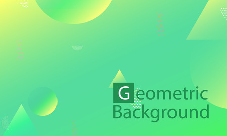 Geometric background. Minimal abstract cover design. Creative colorful wallpaper. Trendy gradient poster. Vector illustration.のイラスト素材