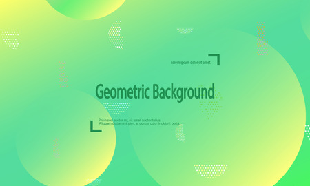 Geometric background. Minimal abstract cover design. Creative colorful wallpaper. Trendy gradient poster. Vector illustration.のイラスト素材