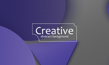 Geometric background. Material design. Minimal abstract cover. Creative colorful wallpaper. Trendy gradient poster. Vector illustration.のイラスト素材