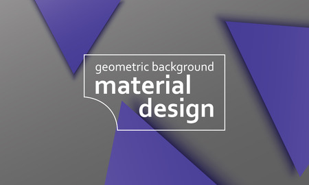 Geometric background. Material design. Minimal abstract cover. Creative colorful wallpaper. Trendy gradient poster. Vector illustration.のイラスト素材
