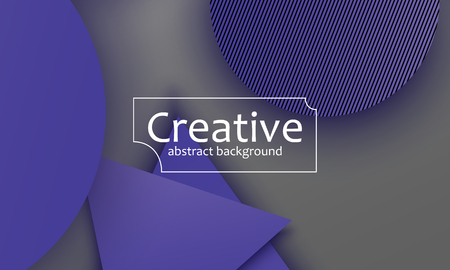 Geometric background. Material design. Minimal abstract cover. Creative colorful wallpaper. Trendy gradient poster. Vector illustration.のイラスト素材