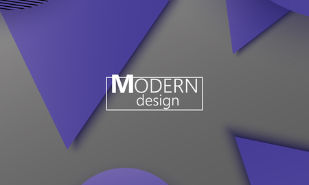 Geometric background. Material design. Minimal abstract cover. Creative colorful wallpaper. Trendy gradient poster. Vector illustration.のイラスト素材