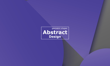 Geometric background. Material design. Minimal abstract cover. Creative colorful wallpaper. Trendy gradient poster. Vector illustration.のイラスト素材