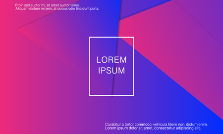Geometric background. Minimal abstract cover design. Creative colorful wallpaper. Trendy gradient poster. Vector illustration.のイラスト素材