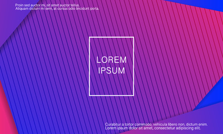 Geometric background. Minimal abstract cover design. Creative colorful wallpaper. Trendy gradient poster. Vector illustration.のイラスト素材