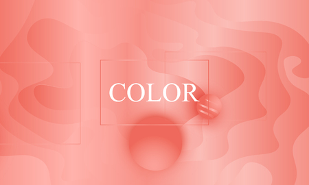 Coral background. Vector illustration. Coral color gradient. Pink fluid pattern.のイラスト素材