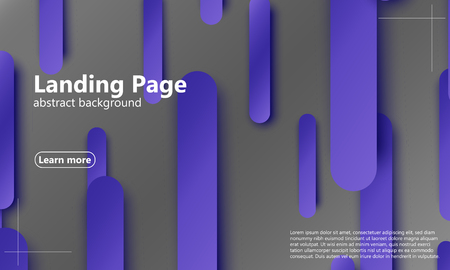 Landing page. Website template. Abstract background. Web design landing page. Trendy gradient poster. Vector illustration.のイラスト素材